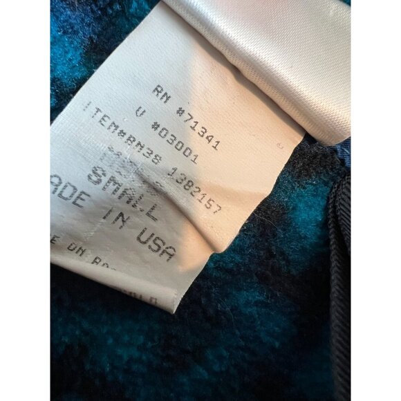 LL Bean Fleece Jacket Pullover Sweatshirt Aztec Mens Small Vintage 90s Made USA - Picture 5 of 11